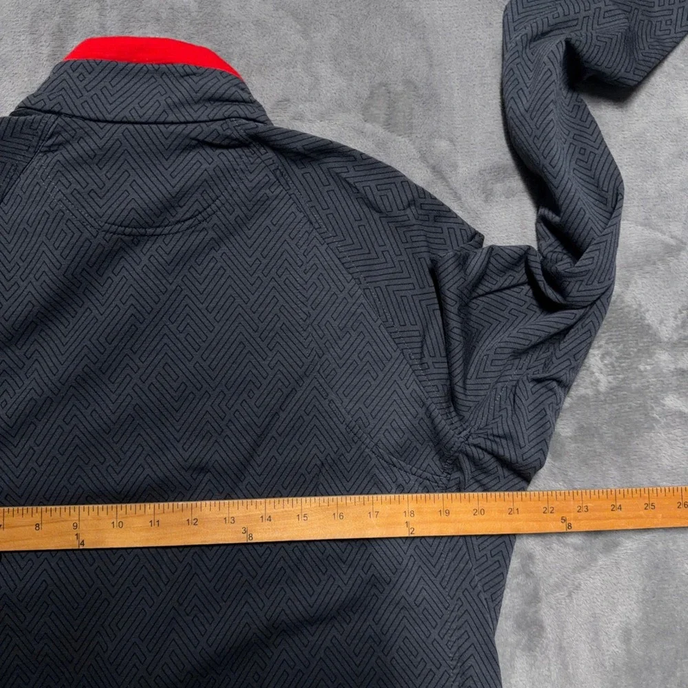 Icebreaker Merino Full Zip Jacket Mens Medium Gray Red Wool San Diego State SDSU